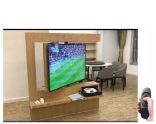 32" 50" 65" 75" 85" Arası Motorlu LCD Tv Dolap Arası 180° Döner TV Sehpa Elektrik Motorlu KUMANDALI 