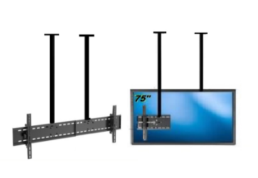  55" 60" 65" 75" 85" 100" Uyumlu, LCD Çift Bağlantılı Tavan Askı Aparatı 150 cm