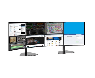 2 x 4 13"27" 32" Monitör Destekli Masa Tipi LCD Monitör ve TV Kolu