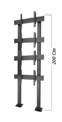 27" 55" Sabit Tip Çoklu 1 x 4 Monitör İzleme Standı