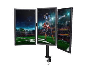 3 x 13"- 21" Monitör Destekli Masa Tipi LCD Monitör ve TV Kolu