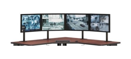 13"27" Monitör Destekli Masa 1 x 4 Tipi Çoklu LCD Monitör ve TV Kolu