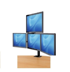 3 x 13"- 24" Monitör Destekli Masa Tipi LCD Monitör ve TV Kolu