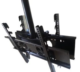 37"-55" 65" 75" Arası / LCD Tavan Askı Aparatı 2li Sistem 100 cm