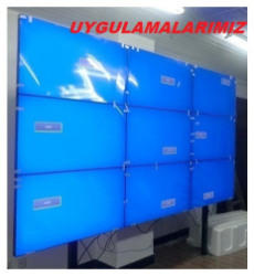 27" 43" 4 x 4 Video Wall Çoklu Monitör İzleme Standları