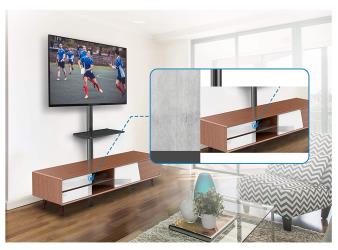 13" 43" Masa Arka Bağlantı LCD, TV Sabit Stand