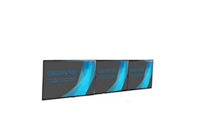 32" 55" 65" Sabit Duvar  Mounted 1 x 3 Video Wall Solutions Çoklu Monitör İzleme Standı